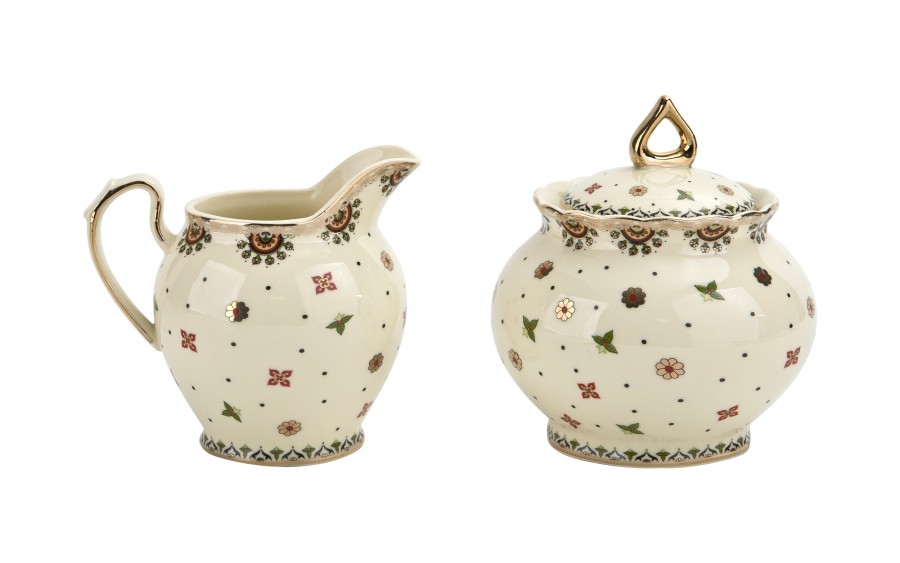 Komplet mlecznik + cukierniczka Casablanca