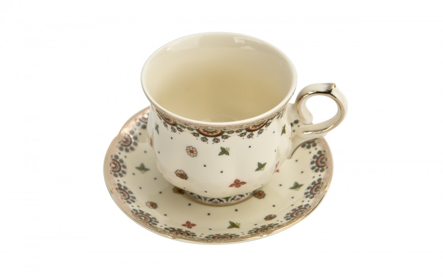 Komplet 2 filiżanek do espresso 150 ml + spodki Casablanca