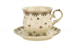 Komplet 2 filiżanek do espresso 150 ml + spodki Casablanca