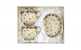 Komplet 2 filiżanek do espresso 150 ml + spodki Casablanca