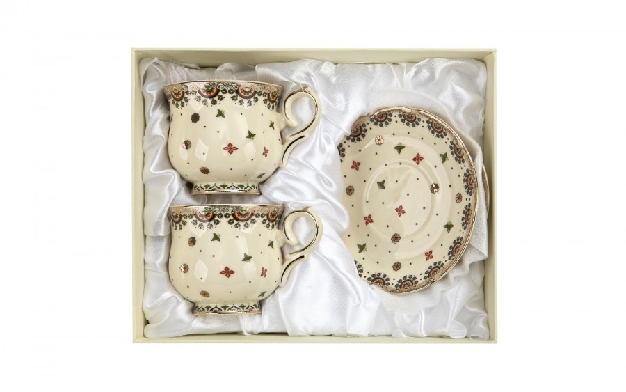 Komplet 2 filiżanek do espresso 150 ml + spodki Casablanca