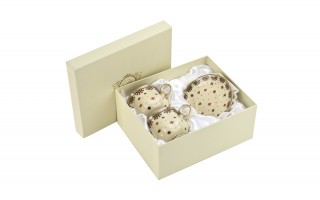 Komplet 2 filiżanek do espresso 150 ml + spodki Casablanca