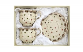 Komplet 2 filiżanek 260 ml + spodki Casablanca