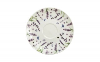 Komplet 2 filiżanek do espresso 110 ml + spodki Classic Lavender