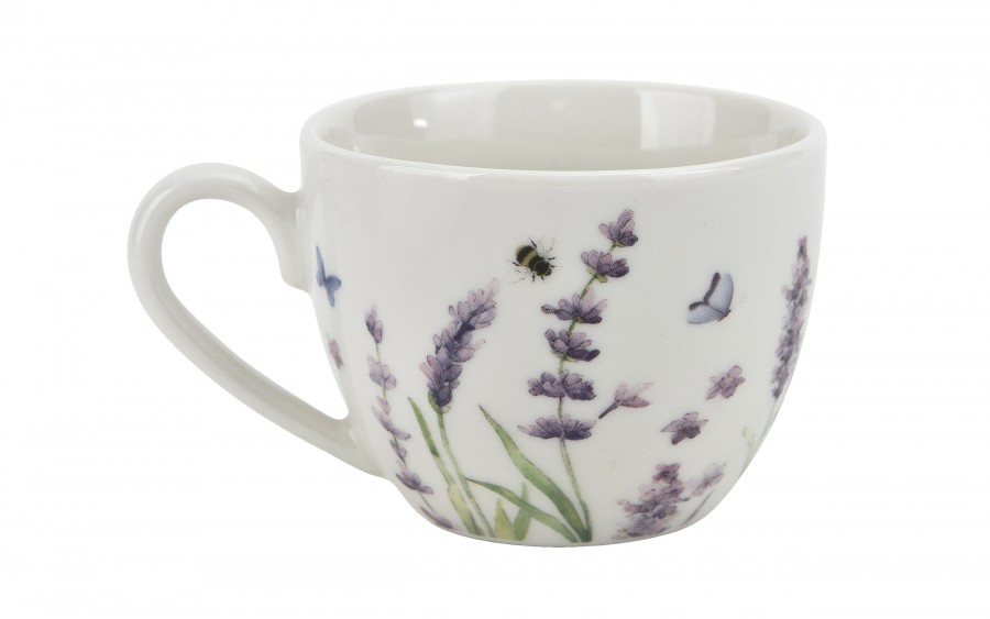 Komplet 2 filiżanek do espresso 110 ml + spodki Classic Lavender