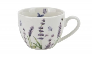 Komplet 2 filiżanek do espresso 110 ml + spodki Classic Lavender