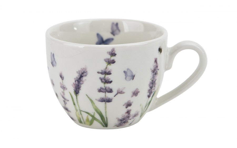 Komplet 2 filiżanek do espresso 110 ml + spodki Classic Lavender