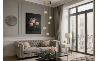 Lampa EUFORIA PENDANT ROUND 5 3-STEP DIMM GOLD-AZ6738