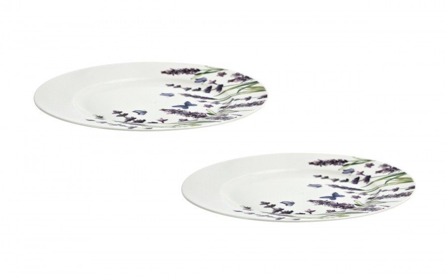 Komplet 2 talerzy deserowych 19 cm Classic Lavender