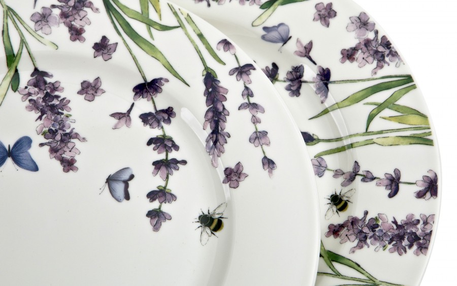 Komplet 2 talerzy deserowych 19 cm Classic Lavender