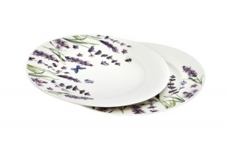Komplet 2 talerzy deserowych 19 cm Classic Lavender