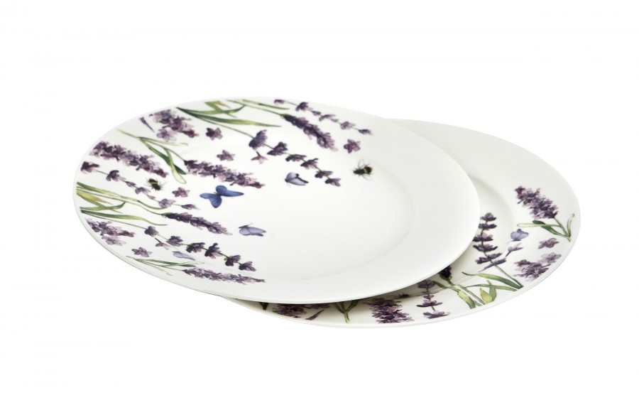Komplet 2 talerzy deserowych 19 cm Classic Lavender