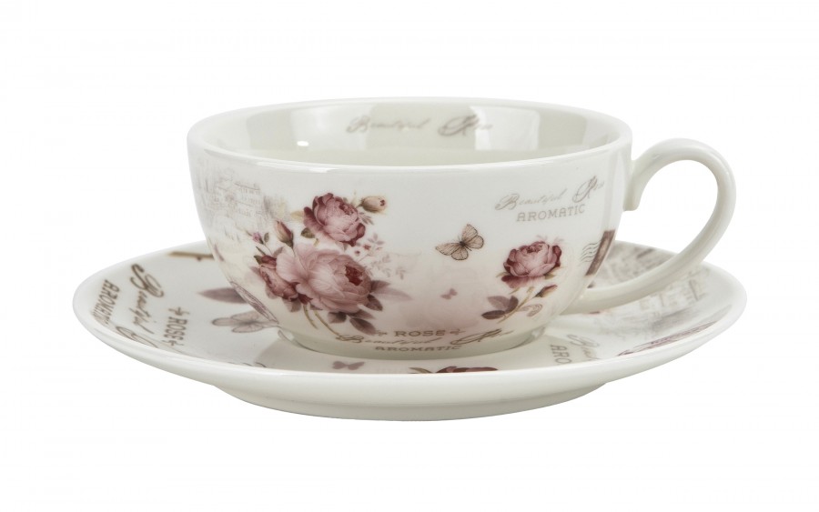 Filiżanka z dzbankiem i zaparzaczem Tea For One Secesja