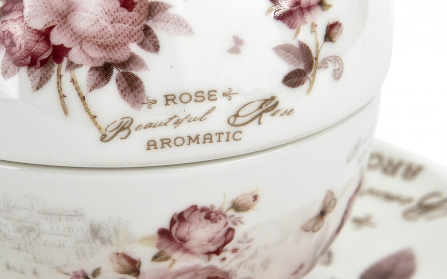 Filiżanka z dzbankiem i zaparzaczem Tea For One Secesja