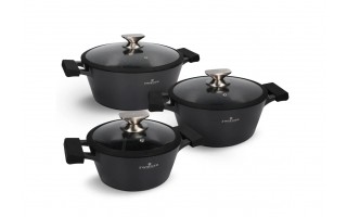 Komplet garnków 6 el. Black Stone Zwieger