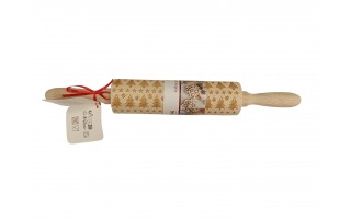 Wałek do ciasta dekorowany 35 cm świąteczny mix