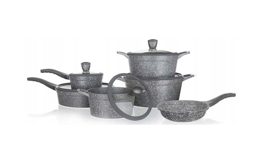 Komplet garnków 11 el. Granite