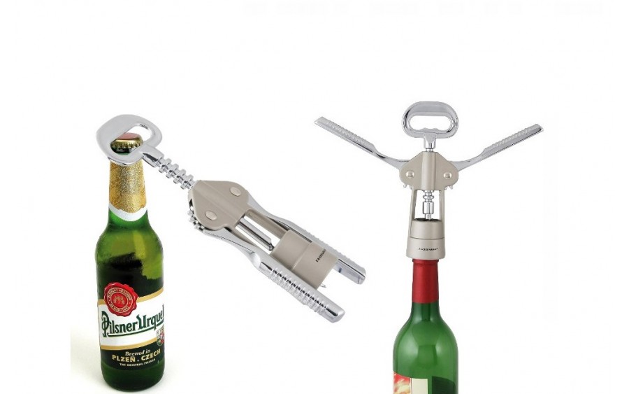 Korkociąg FACKELMANN 49456 z otwieraczem do butelek