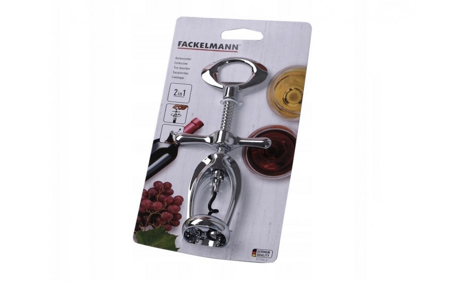 Korkociąg FACKELMANN 521745 z otwieraczem do butelek
