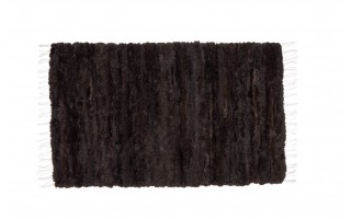 Tkany dywan z owczej skóry Czekoladowy