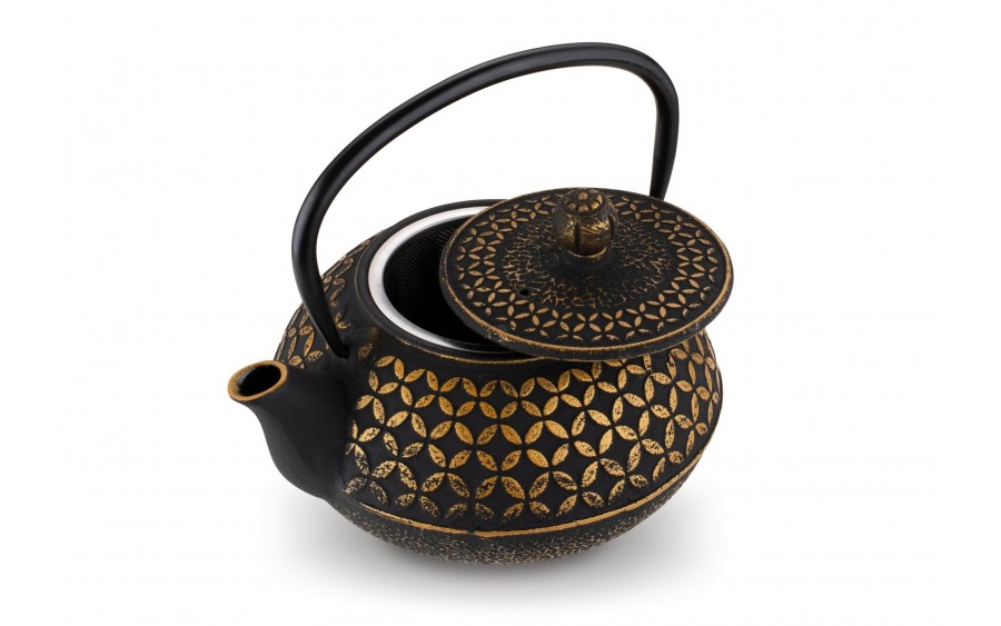 Imbryk żeliwny 0,8 L z zaparzaczem Hanako Gold