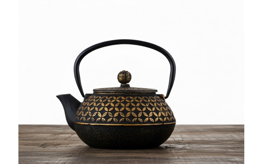 Imbryk żeliwny 0,8 L z zaparzaczem Hanako Gold