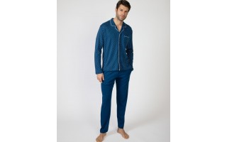 Piżama męska rozm. XL P751310 B11 Navy Blue