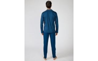 Piżama męska rozm. M P751310 B11 Navy Blue