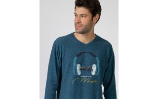 Piżama męska rozm. S P751324 Dark Grey