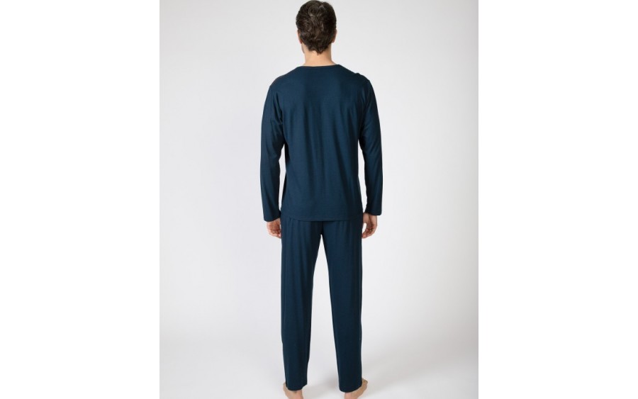 Piżama męska rozm. S P751314 Navy Blue