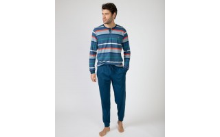 Piżama męska rozm. L P751305 Navy Blue