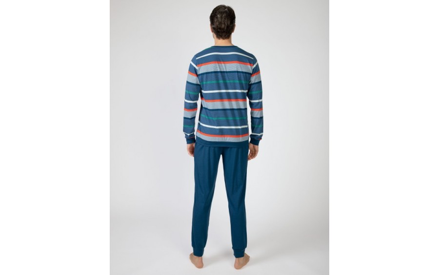 Piżama męska rozm. M P751305 Navy Blue