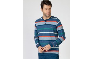 Piżama męska rozm. M P751305 Navy Blue