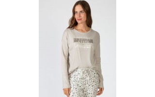 Piżama damska rozm. XXL P751256 – kolor beżowy