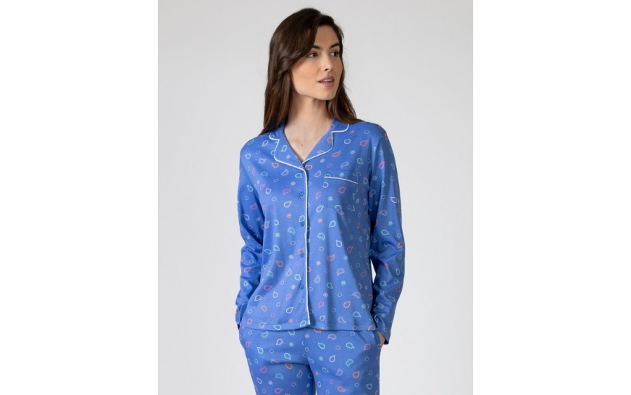 Piżama damska rozm. S P751214 T04 Blue