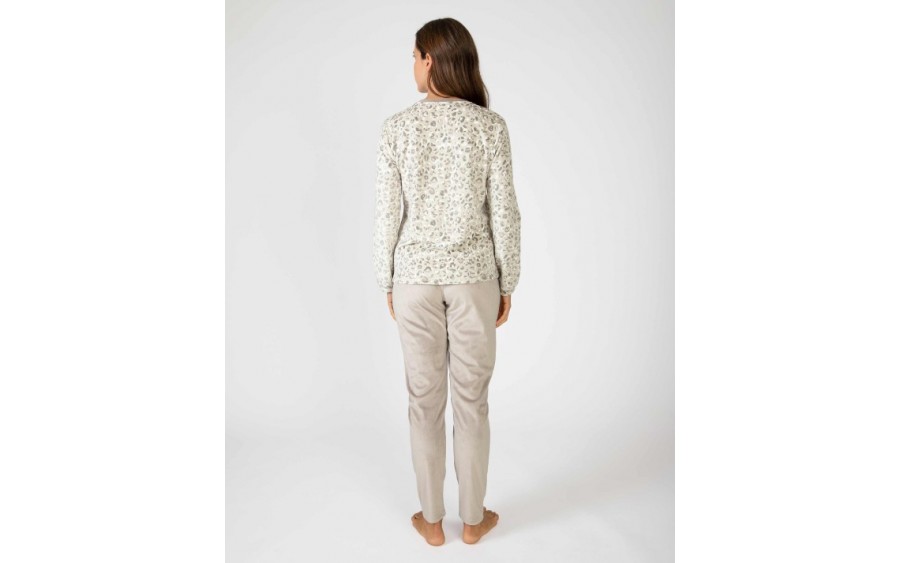 Piżama damska polarowa rozm. L P751258 – V24 Mink