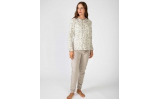 Piżama damska polarowa rozm. L P751258 – V24 Mink