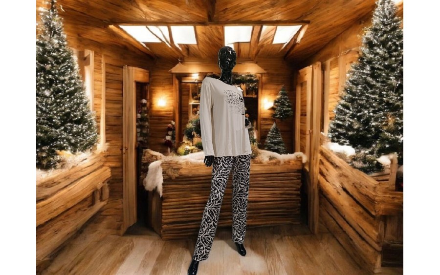 Piżama damska rozm. L P751282 Dark Beige