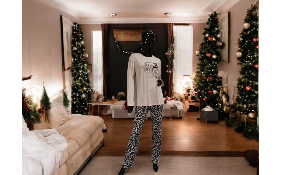 Piżama damska rozm. L P751282 Dark Beige