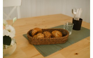 Koszyk na sztućce 27x11x6 cm Sino brązowy