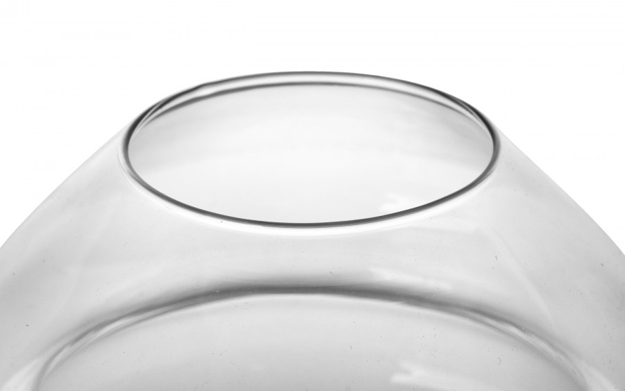 Bombonierka szklana 2-częściowa Choinka 26 cm