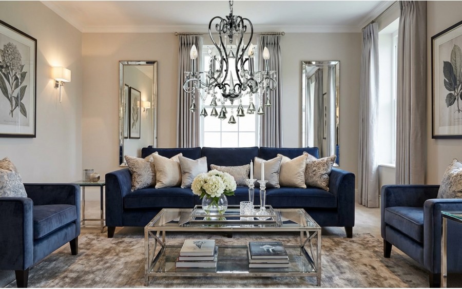 Lampa sufitowa kryształowa Ampiro 4xE14