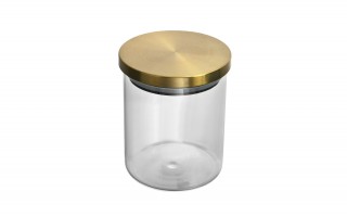 Słoik szklany 600 ml Złota nakrętka 467379