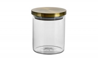 Słoik szklany 600 ml Złota nakrętka 467379