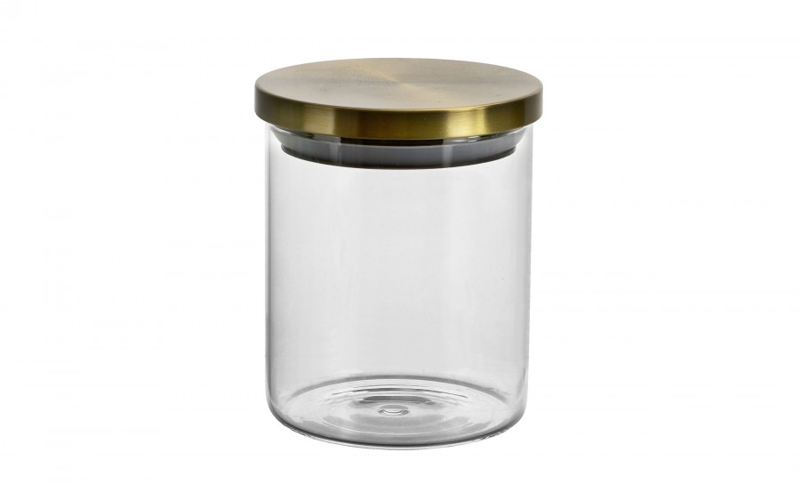 Słoik szklany 600 ml Złota nakrętka 467379