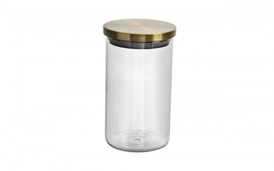 Słoik szklany 900 ml Złota nakrętka 467387