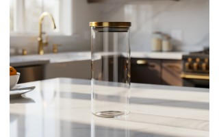 Słoik szklany 1200 ml Złota nakrętka 467395