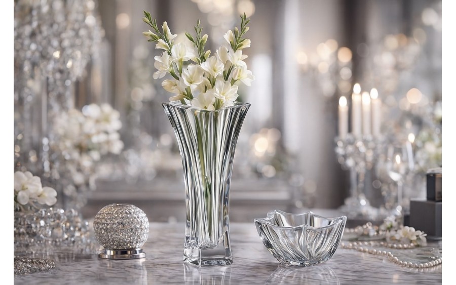 Wazon kryształowy 26,5cm Neptune Bohemia