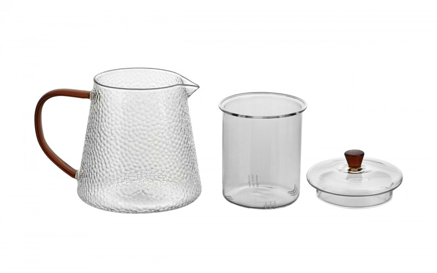 Czajnik 1 L ze szklanym filtrem Jack Amber