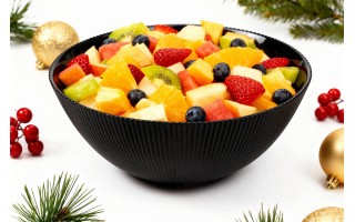 Salaterka szklana 20,3 cm Aurora Black